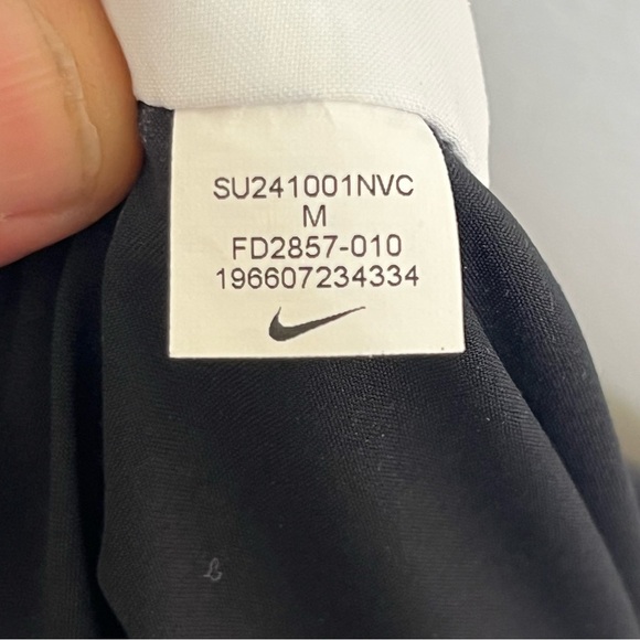 Girl’s Nike Black & White Jogger Track Pants Nylon Size Medium - Picture 9 of 12